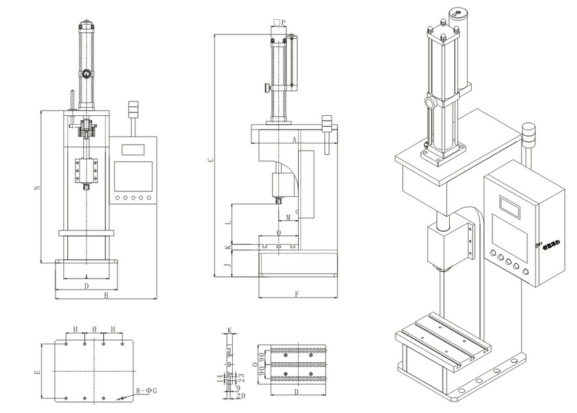 JRX半弓形壓力可調(diào)氣液增壓機設(shè)計圖
